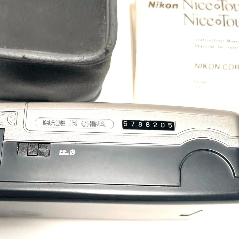 Vintage NIKON Nice Touch 4 Point And Shoot FILM CAMERA Case & Instructions 29mm